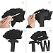 AERZETIX Happy 16th Birthday Banner Black Glitter 16 Years Old Bday Anniversary Party Decoration Sign for Girls Boys