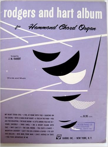 Rodgers And Hart Album For Hammond Organ Sheet Music Blue Room
