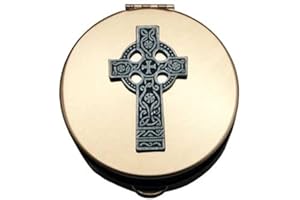 Cathedral Art (Abbey & CA Gift Celtic Cross PYX Container, Multi (PS141), 1.50" x 1.50"
