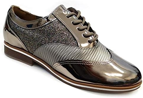 sapato oxford prata