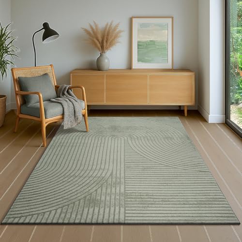 the carpet Everest - Moderner Kurzflor Teppich Hoch-Tief-Struktur, 3D-Effekt, weiche Oberfläche und hohe Flordichte, ideal für Wohnzimmer & Schlafzimm