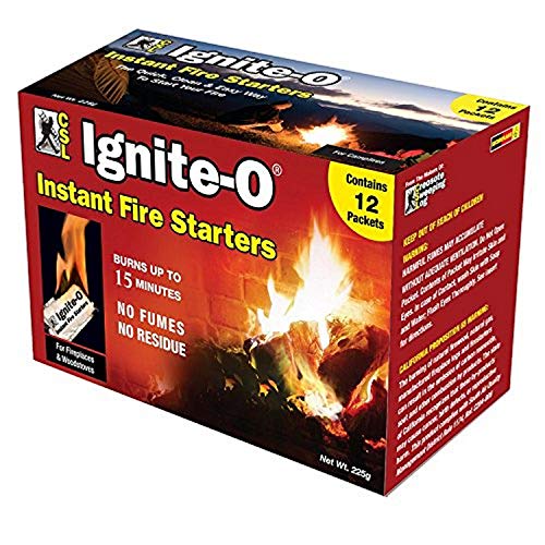 Ignite-O FS855-24 Instant Fire Starter, 12-Packets, Brown/A