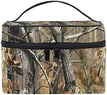 Toiletry Bag Multifunction Cosmetic Bag Portable Toiletry Case Waterproof Travel Organizer Bag for Women Girls Woodland Camouflage
