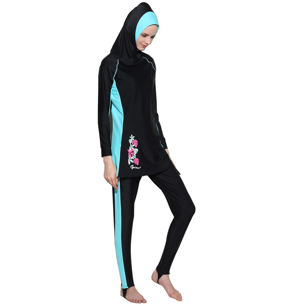 Muslim Swimwear Modest Lady's Full Cover Beachwear Islamic Swimsuit