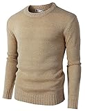 H2H Mens Casual Slim Fit Basic Designed Knit Pullover Sweater of Various Colors