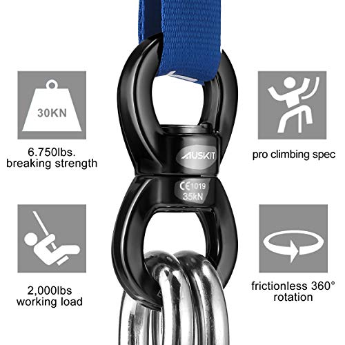 2 AusKit+Rotational+Accessory+Carabiners+35KN+Black