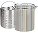 Ballington 42-Quart Stainless Steel Stock Pot w Fry/Steamer/Boil Basket & Lid