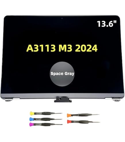 Amazon.com: New LCD for MacBook Air Retina 2024 M3 A3113 EMC 8611