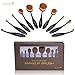 Oval Makeup Brushes Set-AsaVea, 10 Pieces, Soft Fibers, Durable Bendable Handles, Effortlessly Apply Powder Foundation Blusher Shadow, Leaves It Perfectly Smooth, Always Wear Your Perfect Look
