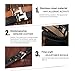 Fashion Ahead Men Women Stainless Steel 2 Layers Leather H Bracelet Belt Clasp, Black / Brown