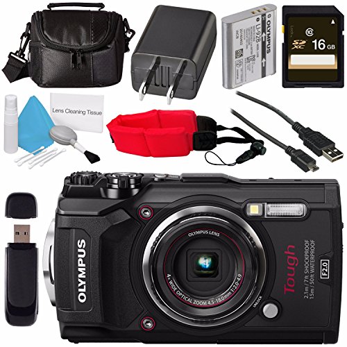 Olympus-Tough-TG-5-Digital-Camera-Black-V104190BU000-16GB-SDHC-Card-Deluxe-Cleaning-Kit-Small-Soft-Carrying-Case-Camera-Floating-Strap-Card-Reader-Bundle