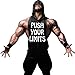 Gerlobal Mens Bodybuilding Stringer Hoodie Workout Fitness Gym Tank Top Black,Large