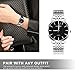 Womens Watches,Couple Silver Stainless Steel Quartz Waterproof Watch for Men/Women,Ladies Female Fashion Dress Business Casual Couple Wrist Watches (Women Watch)