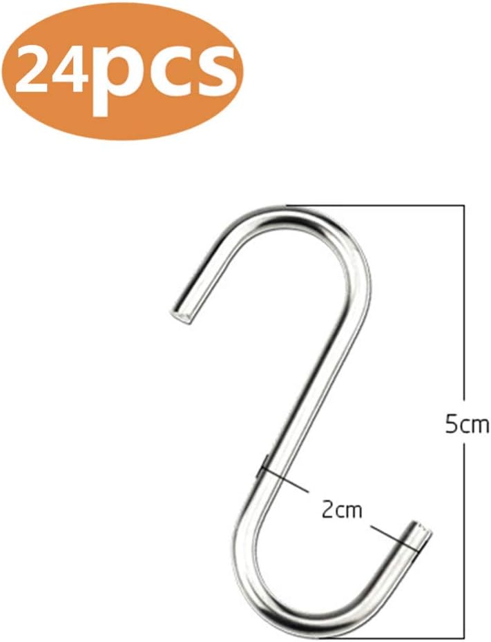 S Shaped Hooks Small, S Hooks Metal Hanging Hooks Stainless Steel