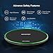 Wireless Charger, Benefast Ultra-Slim Fast Charging Pad with Cable,7.5W For Apple iPhone X/8/8 Plus, 10W For Samsung S6/S7/S8/S9 Edge + Note 5/8, 5W for All Qi enabled Phones