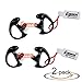 Zeadio Earplug Earmould Earbud for Two-Way Radio Coil Tube Audio Kits, ES-01M (Black, Medium, Pair of 2)