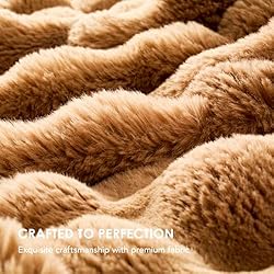 EverGrace Ultra Soft Luxury Fluffy Faux Rabbit Fur