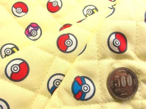 Amazon 40cm単位で販売 ｑ キャラクター キルティング 生地 ポケットモンスター クリーム 柄番号１０８ ポケモン キルト キルト生地 手芸 生地 キャラクター 布 ピロル 布 生地 通販