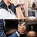 SKYLET Leather Bands Compatible with Apple Watch Band 49mm 45mm 44mm 42mm 41mm 38mm 40mm Men for iWatch Ultra SE Series 8 7 6 5 4 3 2 1, Classic Canvas Fabric Leather Straps for Women with Metal Clasp