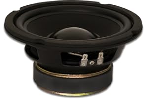 GOLDWOOD SOUND, INC. Goldwood Sound GW-6028 Rubber Surround 6.5" Woofer 170 Watts 8ohm Replacement Speaker, Black