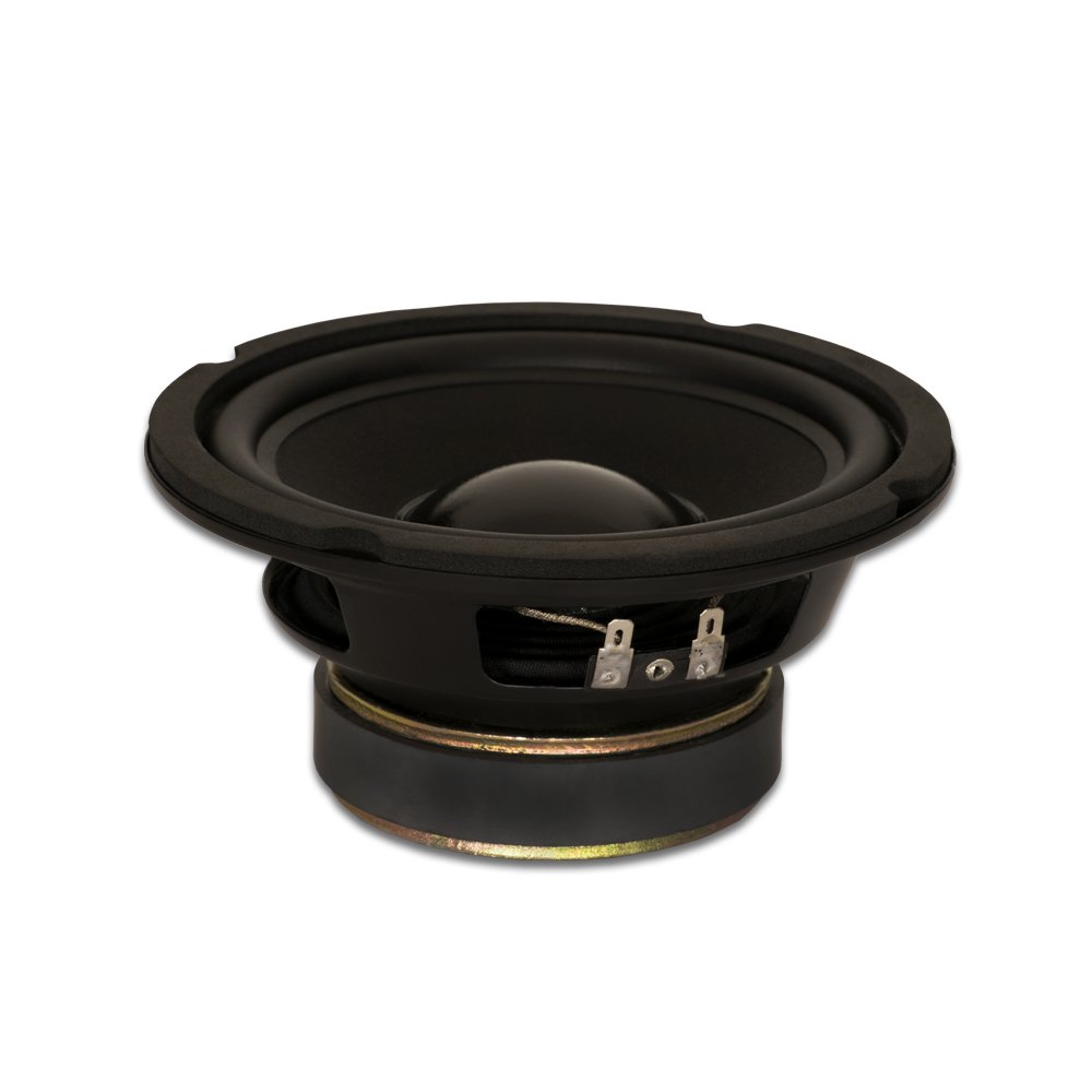 Goldwood Sound GW-6028 Rubber Surround 6.5" Woofer 170 Watts 8ohm Replacement Speaker, Black