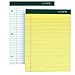Top Docket Ruled Pads, 8-1/2 x 11-3/4, Canary, 100 Sheets, 6 Pads/Pack (63376)