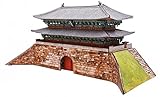 KERANOVA 369 Clever Paper 55 Piece Namdaemun Gate, Seoul, South Korea 3D Puzzle, 27.5 x 12.5 x 13 cm, 1/160 Scale, Multi Color