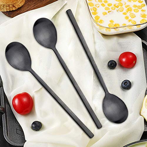 Soup Spoon,Korean Spoons, 8 Pieces Stainless Steel Asian Soup Spoon,8.5