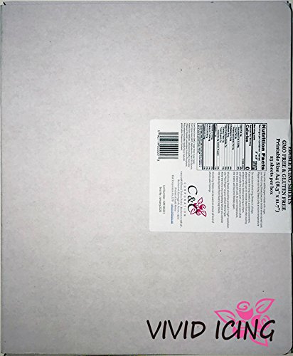 VIVID ICING / Frosting Sheets / Icing Sheets / Sugar Sheets A4size 25count (8.3 x 11 inches)