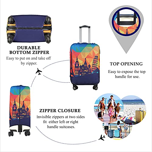 Explore Land Travel Luggage Cover Suitcase Protector Fits 1832 Inch