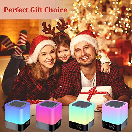 WamGra Night Light Bluetooth Speaker, Alarm Clock Bluetooth Speaker
