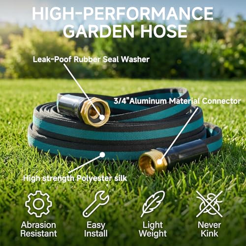 50FT Lightweight Garden Hose – Kink-Resistant, Flexible, High-Pressure Hose for Outdoor Watering, photo 9