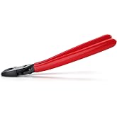 KNIPEX 74 21 200 High Leverage Angled Diagonal Cutters, 8-Inch