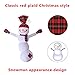Christmas Plush Dog Squeaky Toys - EXPAWLORER Cute Xmas Snowman Design Soft and Safe for Small to Medium Dogs Cats Pets Playing 16.5