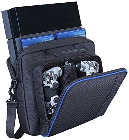 PS4 Carrying Case Travel Storage PlayStation Carrying Case Protective Shoulder Bag Handbag for PlayStation PS4,Console and Accessories