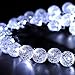 GDEALER Solar String Lights 20ft 30 LED White Crystal Ball Waterproof Outdoor String Lights Solar Powered Globe Fairy String Lights for Garden, Home, Landscape, Christmas Decoration (1)