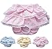 FUNNYDOGCLOTHES Dog Skirt Diaper Female Sanitary Pant Dress Ruffles Cotton Small Pet Cat (Pink, Small: Waist 6