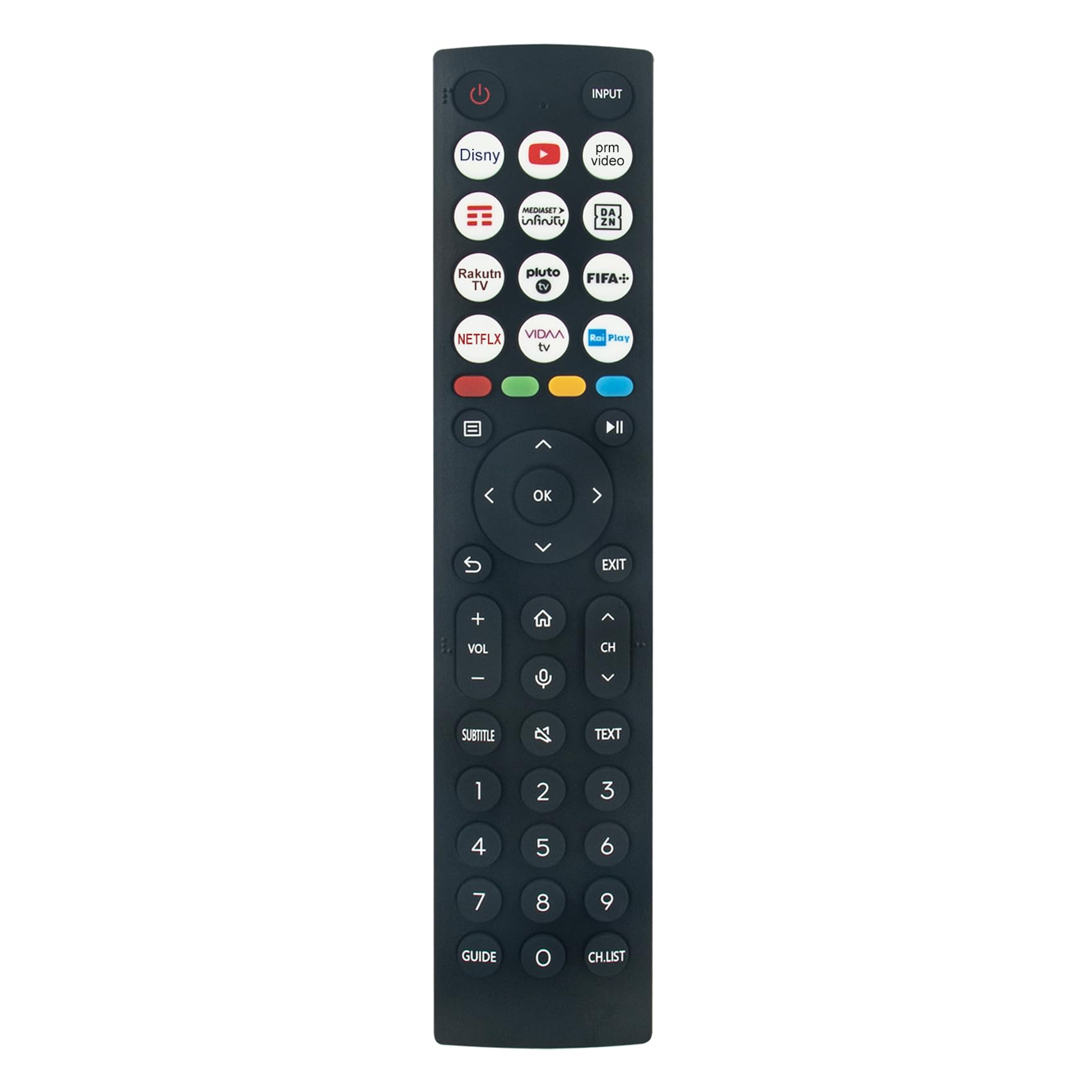 AULCMEET ERF2N36 Remote Control Replace fit for Hisense Smart 4K TV 65A63H 55A63H 75A63H A63H