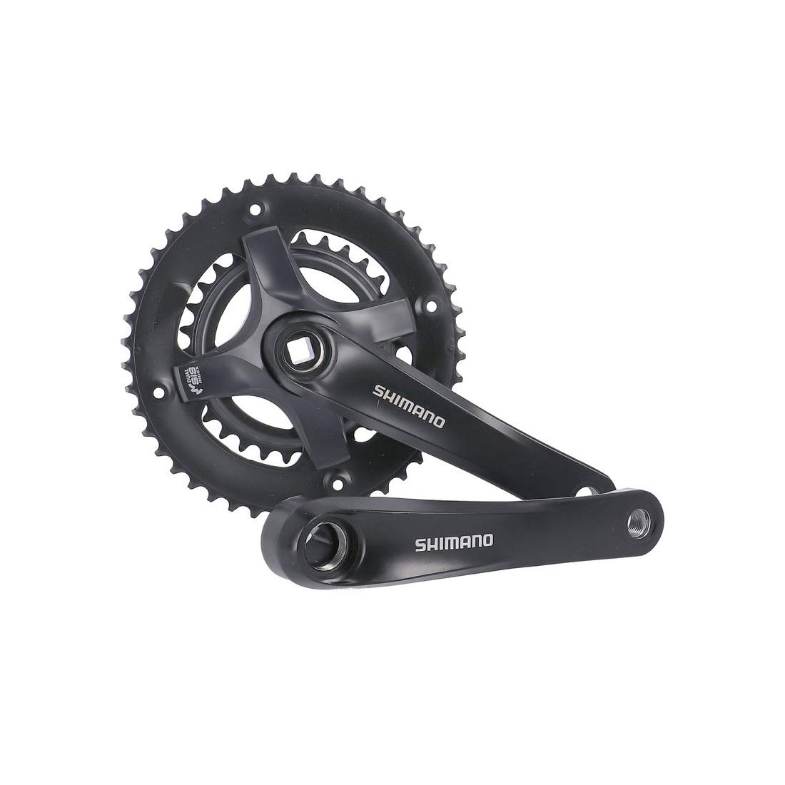 SHIMANO Unisex - Adult TY501 Crankset, Black, One Size