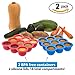 Safest Baby Food Storage Containers 2-Set Freezer Trays - BPA Free FDA Approved - 2 Silicone Clip On Lids - 2.6 oz Multiportions - 4 FREE Weaning Spoons & BONUS KiddieBobs Homemade Recipe CookBook