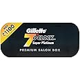 100 7 O'clock Super Platinum Double Edge Safety Razor Blades (20x5) - AKA 7'Oclock Black - Premium Blades on Display Card