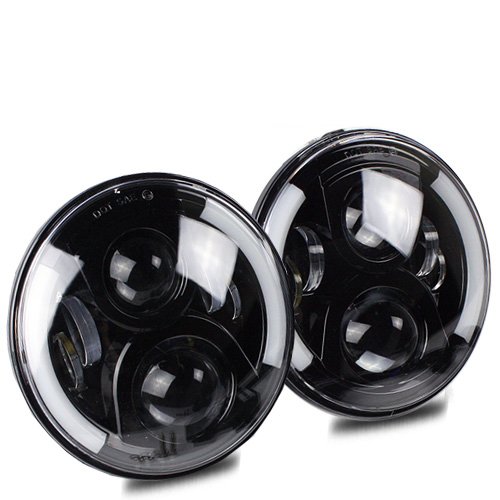 Sunpie 7" inch round cree led halo headlights bulb…