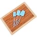 Best Home Kitchen Bamboo Cutting Board For Fish, Chicken, Cheeses, Vegetables and Meats. Unique Easy Measuring All Natural Eco Friendly and Antibacterial Wood Chopping Board by Culinary Corner
