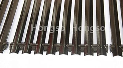 Hongso PCZ193 Porcelain Steel Channel Cooking Grid Replacement for Gas Grill Model Charbroil 463440109, Sold as a Set of 3; aftermarket Replacements