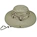 LETHMIK Waterproof Fishing Sun Boonie Hat, Summer Wide Brim UV Protection Safari Cap Outdoor Hunting Hat for Men&Women Beige