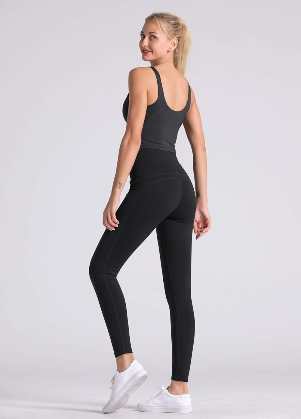Dragon Fit Compression Yoga Pants Power Stretch Workout Leggings with High Waist Tummy Control: Clothing