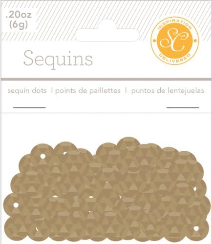 Studio Calico 400-Piece Essentials Sequins, 8 mm, Gold