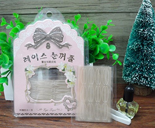 Invisible Lace Double Eyelid Sticker Eye Tape Mesh Lace Double-fold Stealth Stick Eyelid Sticker -Loouer (Color : Pink, Size : S) - Thumbnail 5