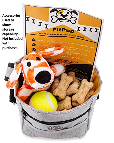 image for FitPup Dog Treat Training Pouch Bag, Carry Treats Toys, Poop Bag Dispe