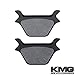 KMG 1987-1999 Harley Davidson Dyna Rear Carbon Kevlar Organic NAO Disc Brake Pads Set